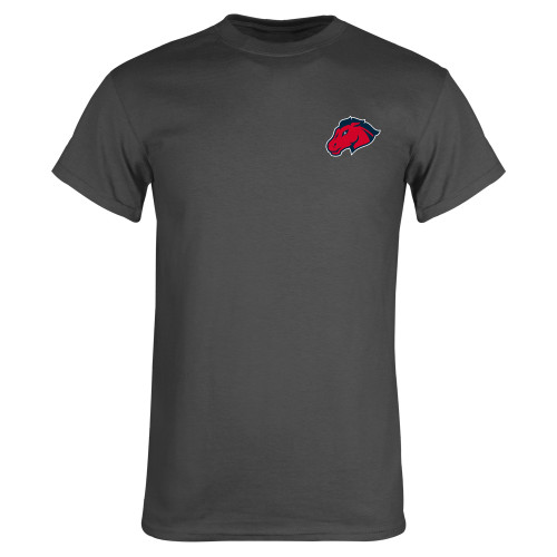  Charcoal T Shirt - Mustang Head