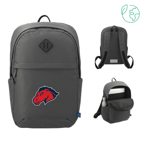  Repreve Charcoal Ocean Commuter Computer Backpack - Mustang Head