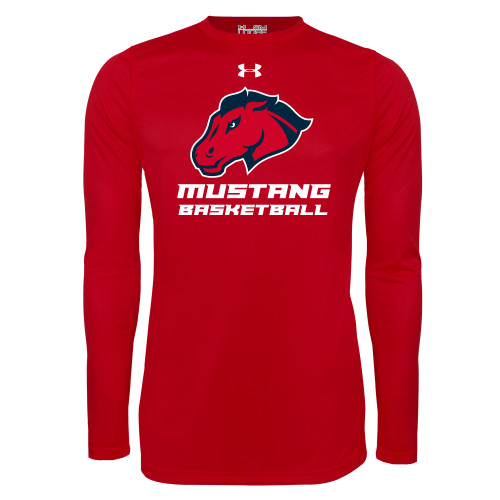  Under Armour Red Long Sleeve Tech Tee - Basketball