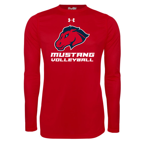  Under Armour Red Long Sleeve Tech Tee - Volleyball