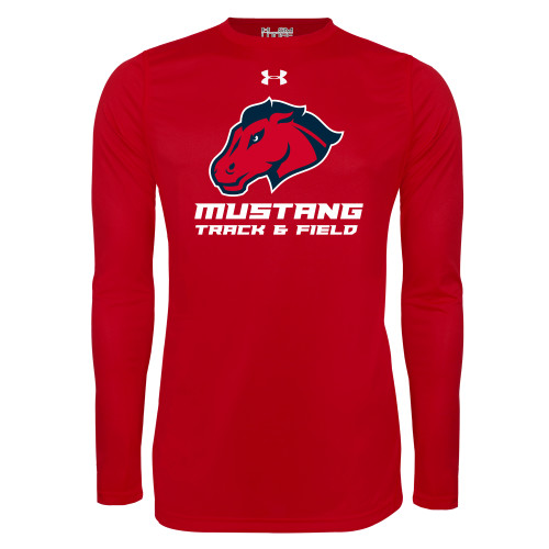 Under Armour Red Long Sleeve Tech Tee - Track and Field