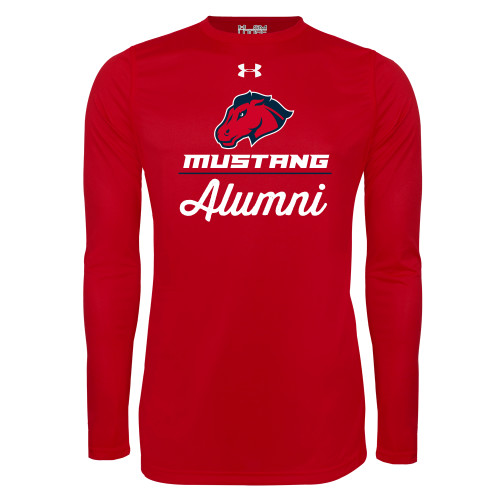  Under Armour Red Long Sleeve Tech Tee - Alumni