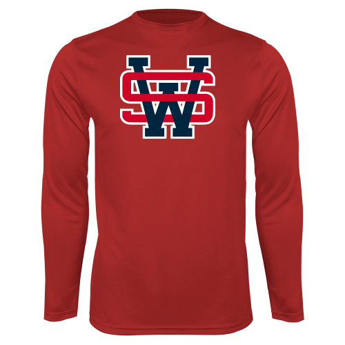  Red Performance Long Sleeve Shirt - SW