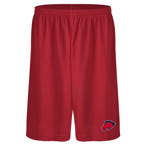  Red Performance Classic 9 Inch Short - Mustang Head