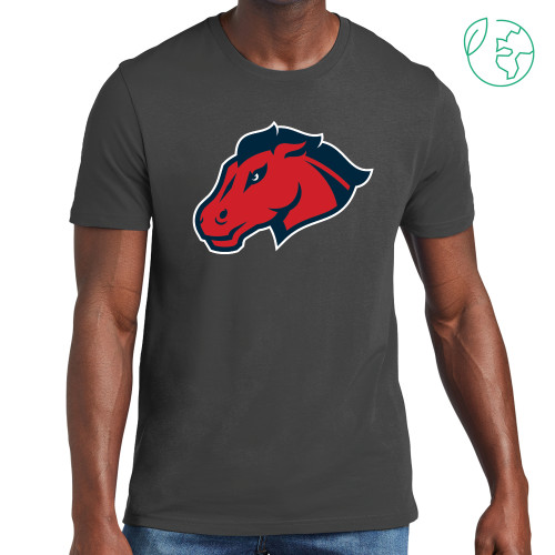  Allmade Dark Grey Organic Cotton Tee - Mustang Head