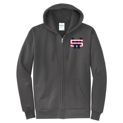  Extended Charcoal Fleece Full Zip Hoodie - SW
