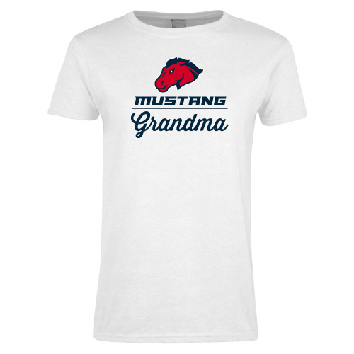  Womens White Short Sleeve Tee - Grandma