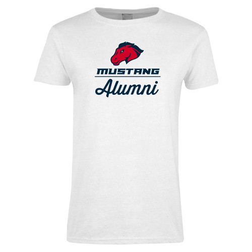  Womens White Short Sleeve Tee - Alumni