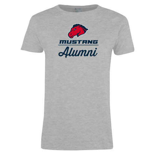  Womens Grey Short Sleeve Tee - Alumni