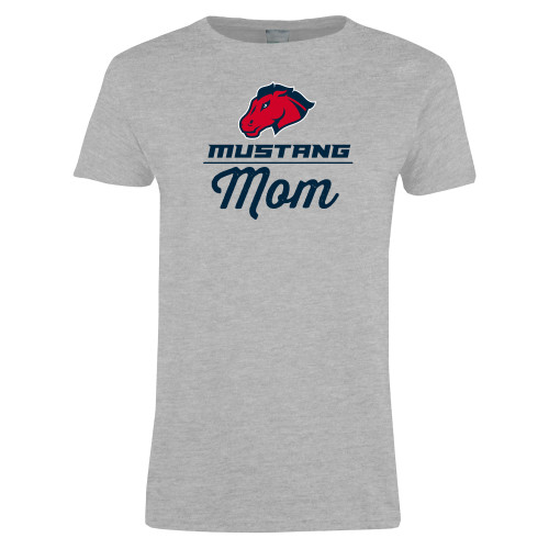  Womens Grey Short Sleeve Tee - Mom