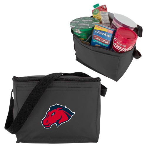  Six Pack Grey Cooler - Mustang Head