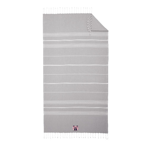 100% Cotton Grey/White Cali Throw - SW