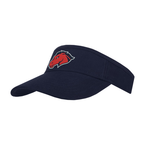 Navy Visor - Mustang Head