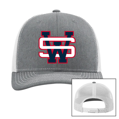  Richardson Heather Grey/Light Grey Trucker Hat - SW