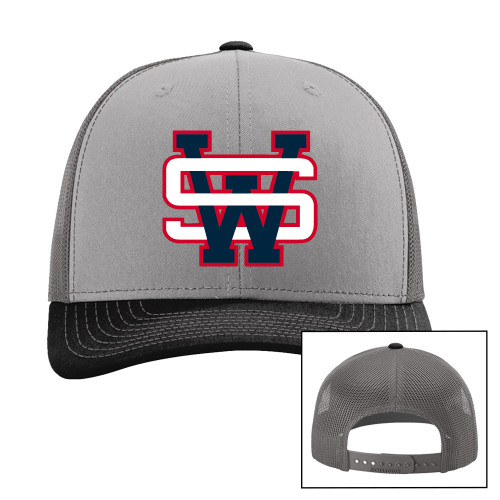  Richardson Grey/Charcoal/Black Trucker Hat - SW