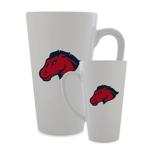  Full Color Latte Mug 17oz - Mustang Head