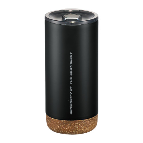  Valhalla Vacuum Insulated Black Tumbler 16oz - Flat Wordmark Engraved