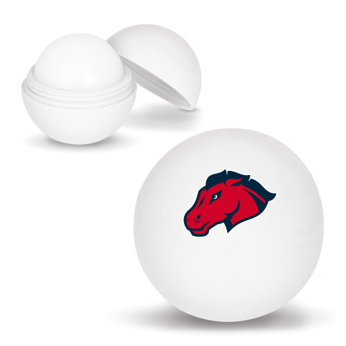  White Lip Moisturizer Ball - Mustang Head