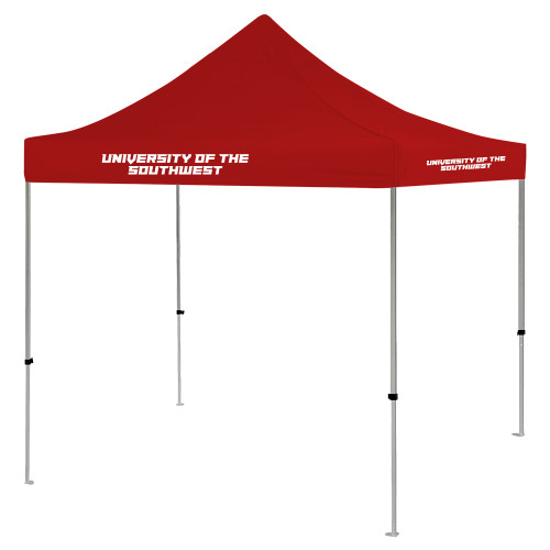  9 ft x 9 ft Red Tent - Wordmark