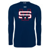 Thumbnail image for  Under Armour Navy Long Sleeve Tech Tee