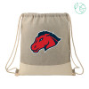 Thumbnail image for  Split Recycled Cotton Grey/Natural Drawstring Bag