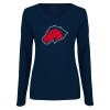 Thumbnail image for  Womens Navy Long Sleeve V Neck Tee