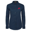 Thumbnail image for  Womens Navy Twill Button Down Long Sleeve 