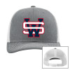 Thumbnail image for  Richardson Heather Grey/Light Grey Trucker Hat