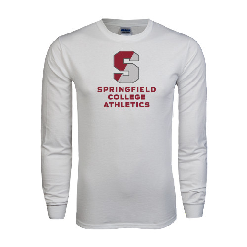  White Long Sleeve T Shirt - Springfield College Athletics