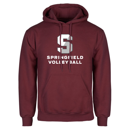  Maroon Fleece Hoodie - Volleyball