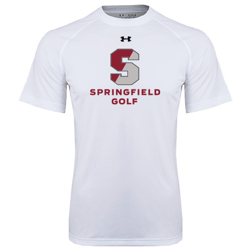  Under Armour White Tech Tee - Golf