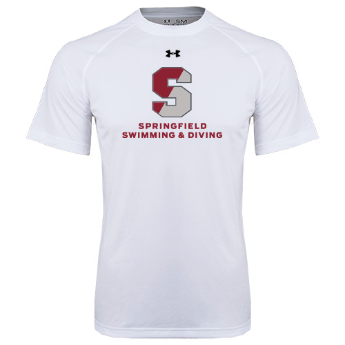  Under Armour White Tech Tee - Swimming & Diving