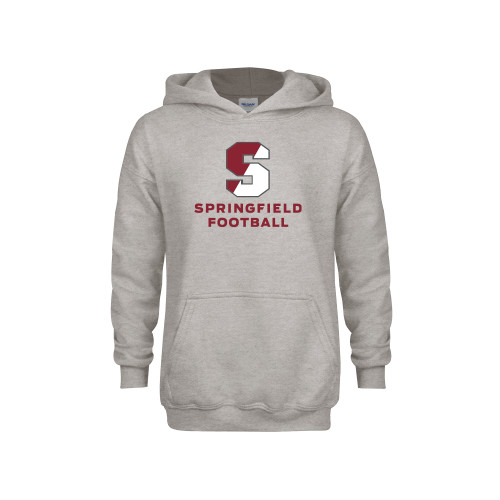  Youth Grey Fleece Hood - Football