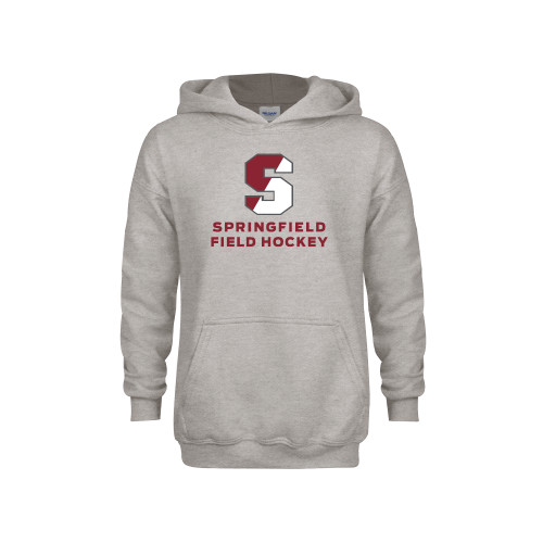  Youth Grey Fleece Hood - Field Hockey