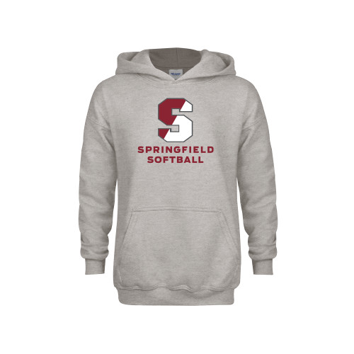  Youth Grey Fleece Hood - Softball