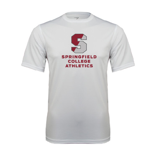  White Performance Tee - Springfield College Athletics