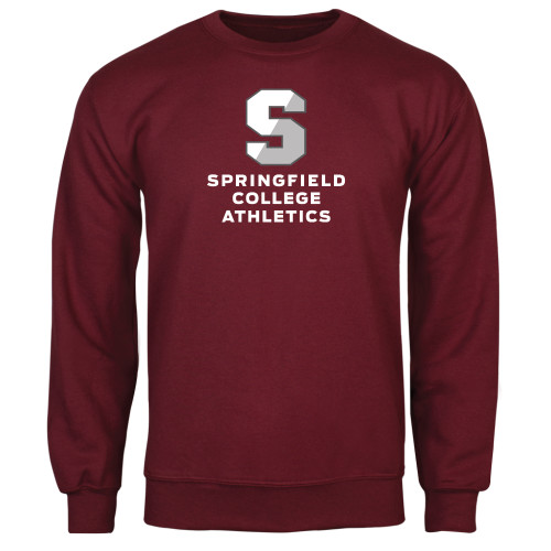  Maroon Fleece Crew - Springfield College Athletics