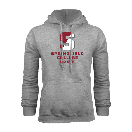  Grey Fleece Hoodie - Springfield College Pride