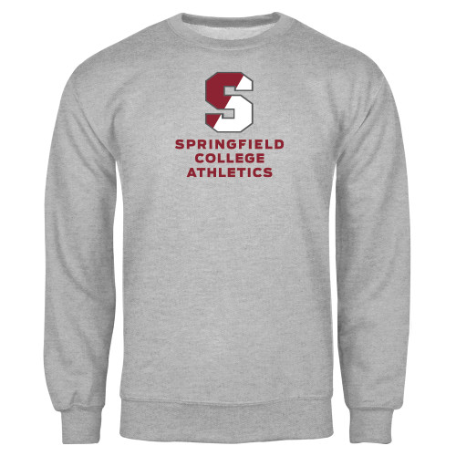  Grey Fleece Crew - Springfield College Athletics