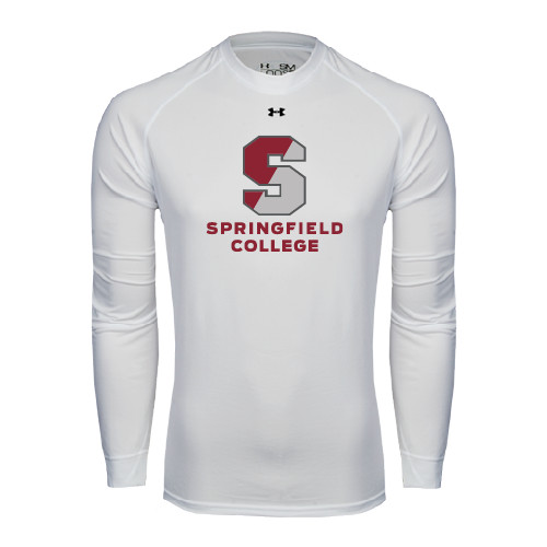  Under Armour White Long Sleeve Tech Tee - Official Logo