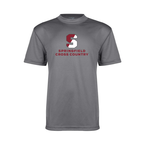  Youth Performance Grey Concrete Tee - Cross Country
