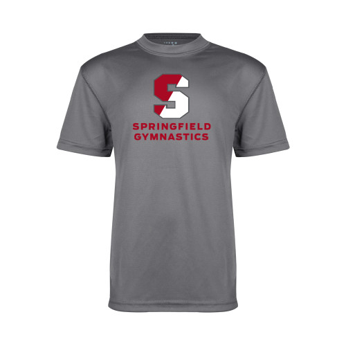  Youth Performance Grey Concrete Tee - Gymnastics