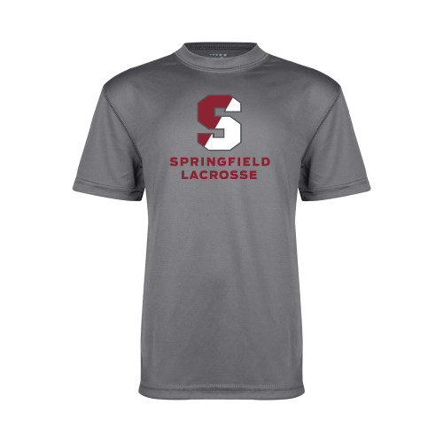  Youth Performance Grey Concrete Tee - Lacrosse