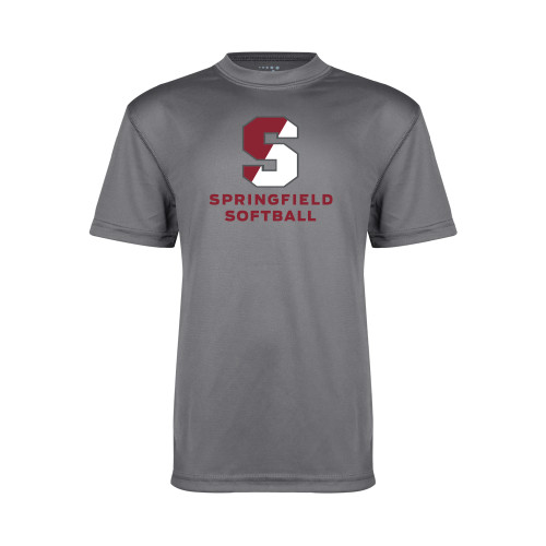  Youth Performance Grey Concrete Tee - Softball