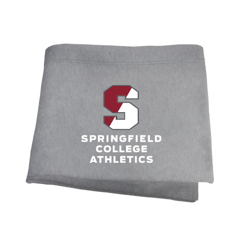  Grey Sweatshirt Blanket - Springfield College Athletics