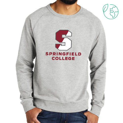  Allmade Light Grey Organic French Terry Crewneck Sweatshirt - Official Logo