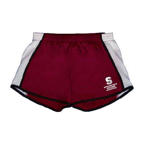  Womens Maroon/White Team Short - Springfield College Athletics