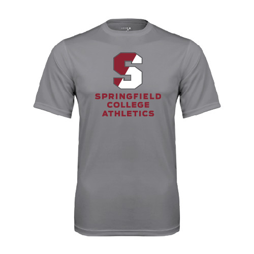  Grey Concrete Performance Tee - Springfield College Athletics