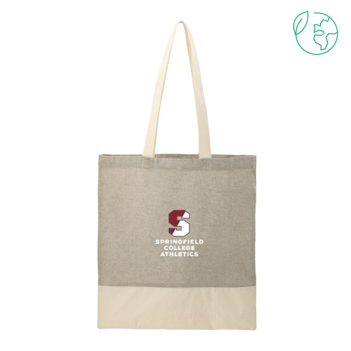  Split Recycled Grey Cotton Twill Convention Tote - Official Logo