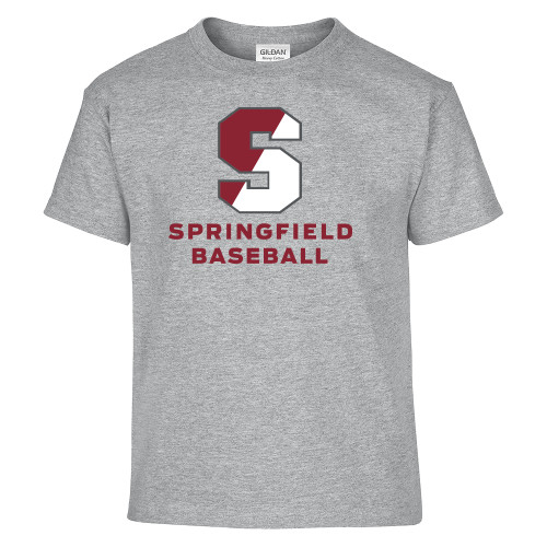  Youth Grey T Shirt - Baseball